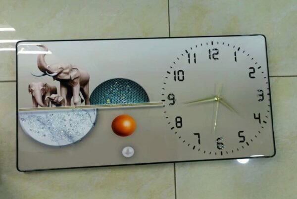 Crystal Porcelain Decor with Clock