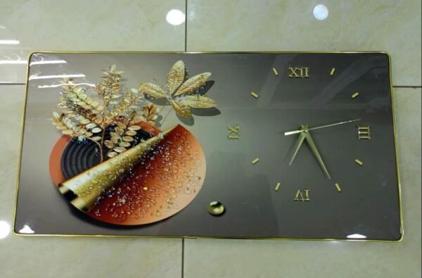 Crystal Porcelain Decor with Clock