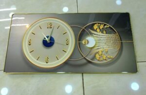 Crystal Porcelain Decor with Clock