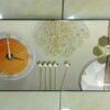 Crystal Porcelain Decor with Clock
