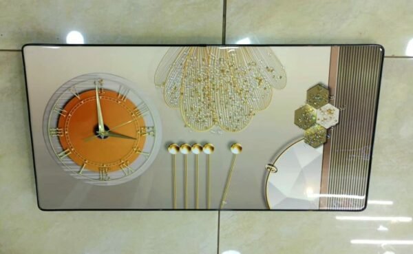 Crystal Porcelain Decor with Clock