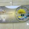 Crystal Porcelain Decor with Clock