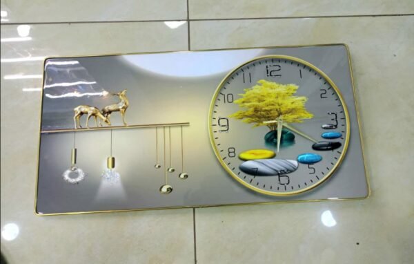 Crystal Porcelain Decor with Clock