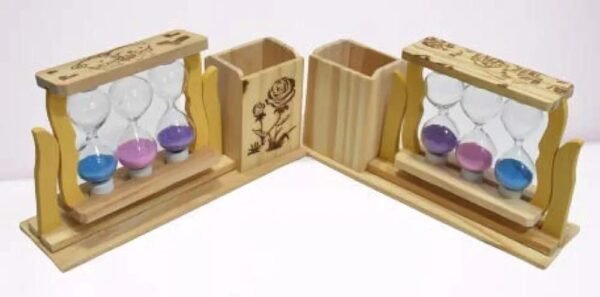 Handicraft Wooden Pen Stand