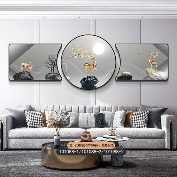 3pcs Crystal Porcelain Decor