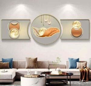 3pcs Crystal Porcelain Decor