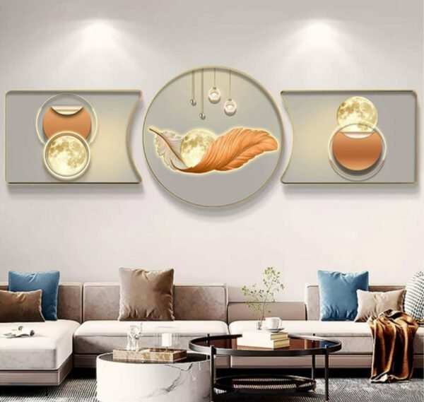 3pcs Crystal Porcelain Decor