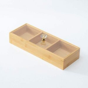 3 Slot Wooden Tea Bag/Candy Organizer