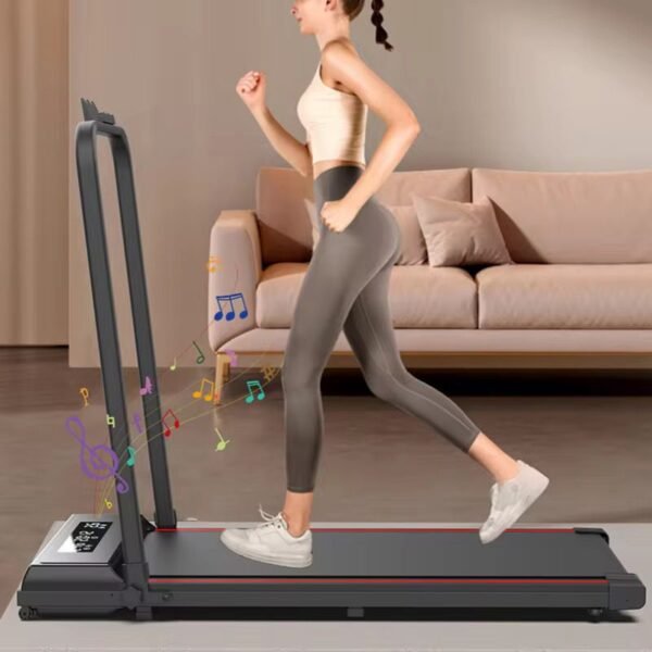 2-in-1 Foldable Walking Pad Treadmill – Portable Under-Desk Treadmill for Home & Office, Slim & Space-Saving Design